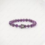 amethyst butterfly charm bracelet