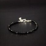 black tourmaline beaded bracelet