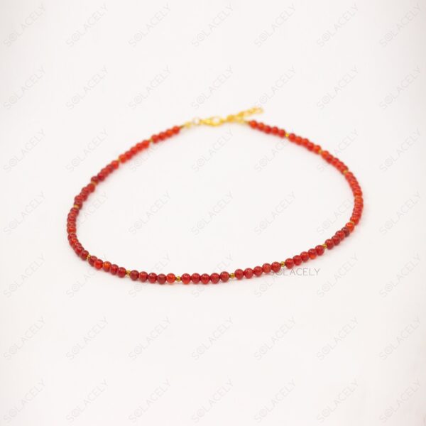 Carnelian Beaded Necklace - Image 3