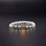 clear quartz butterfly bracelet