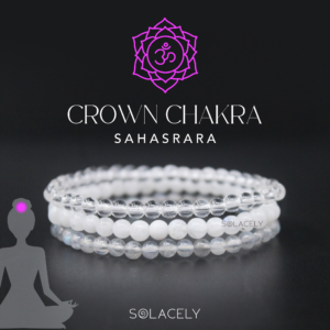 crown chakra stackable bracelet set