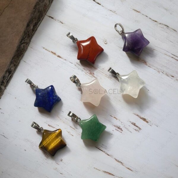 Green Aventurine Star Pendant - Image 4