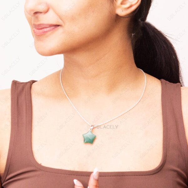 Green Aventurine Star Pendant - Image 3