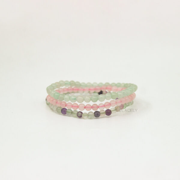 Heart Chakra Stackable Bracelet Set - Image 5