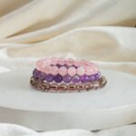 rose quartz amethyst smoky quartz intention bracelets 8mm 01