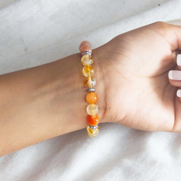 Sacral Chakra Crystal Bracelet - Image 6