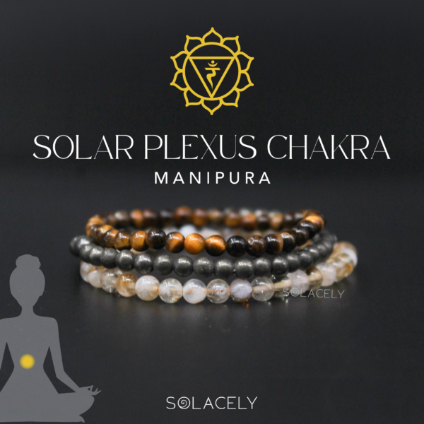 Solar Plexus Chakra Stackable Bracelet Set