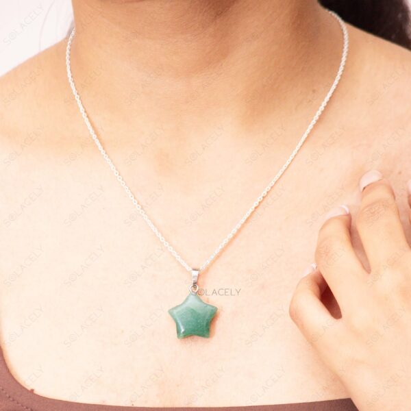 Green Aventurine Star Pendant - Image 2