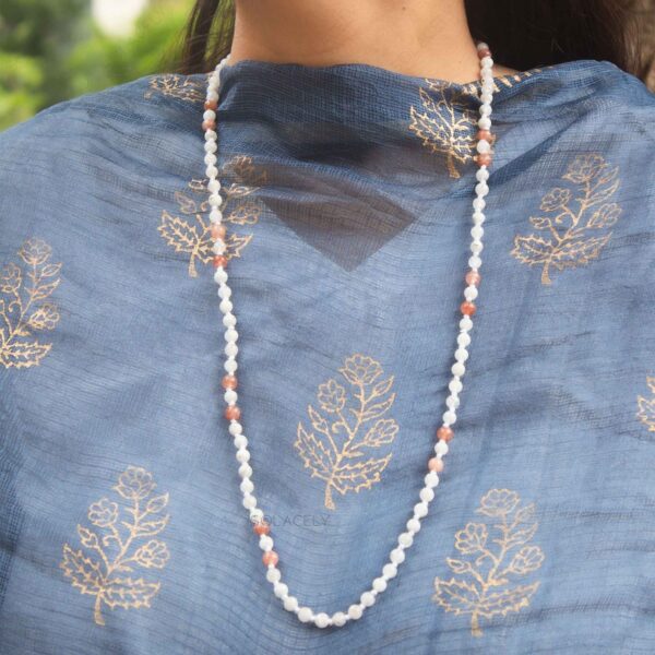 sunstone and moonstone japmala 6mm beads