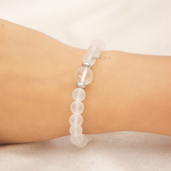 white quartz om with clear quartz