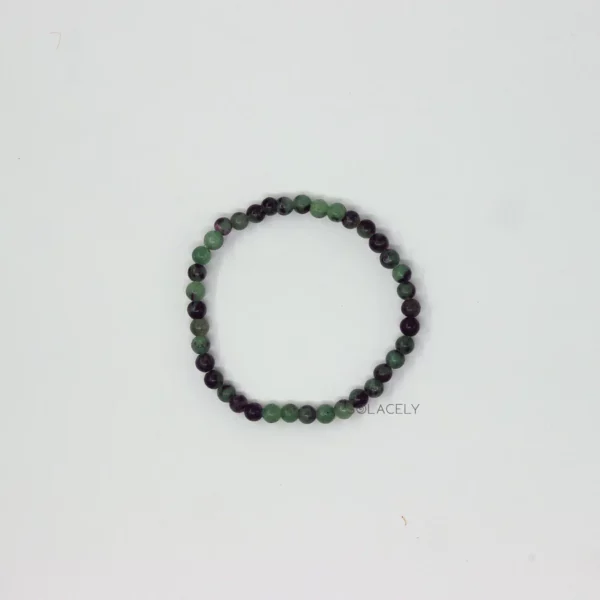 Ruby Zoisite Bracelet - 4mm Beads - Image 5