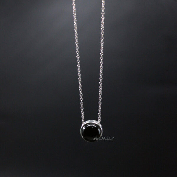 Black Onyx Sterling Silver Necklace - Image 3