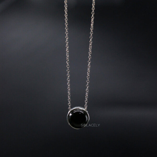 Black Onyx Sterling Silver Necklace - Image 4