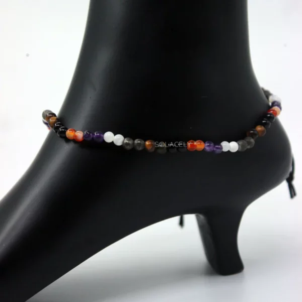 Multi Crystal Anklet - 4mm Beads