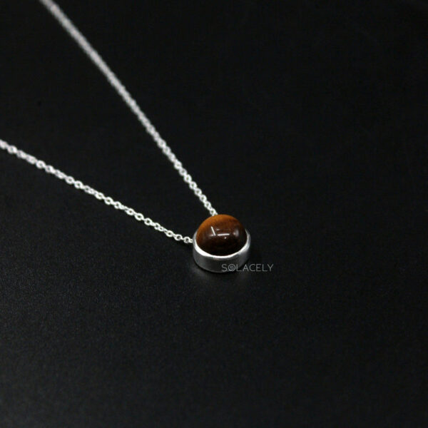 Tiger Eye Sterling Silver Necklace - Image 3