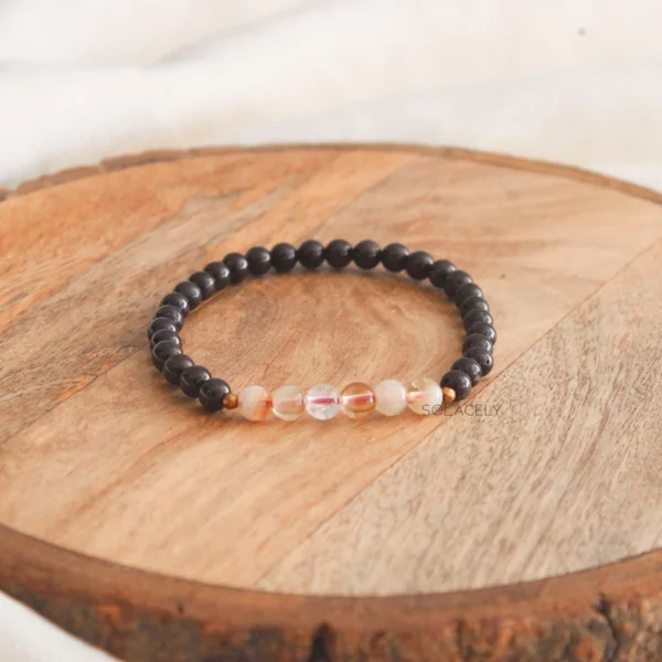 Citrine and Red Garnet Crystal Bracelet - Image 4
