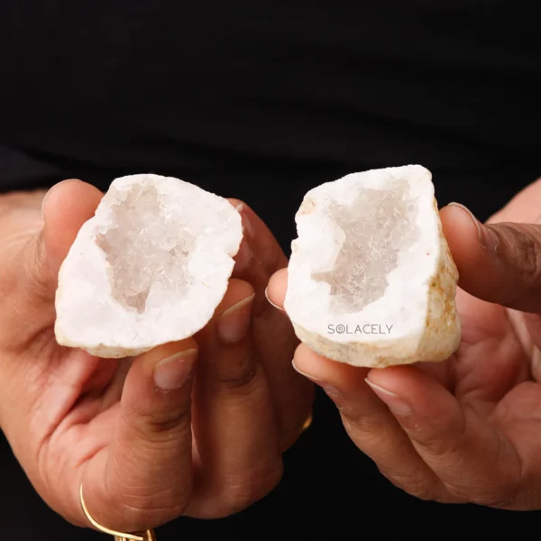 Clear Quartz Mini Geodes (Wish Stones) - Image 2