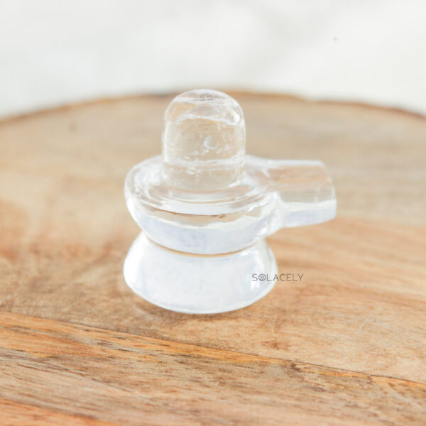 Clear Quartz/ Sphatik Shivling - Image 3