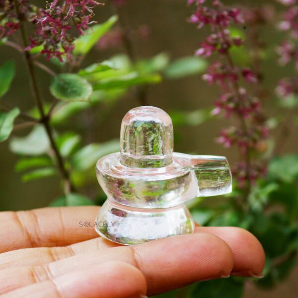 Clear Quartz/ Sphatik Shivling - Image 2