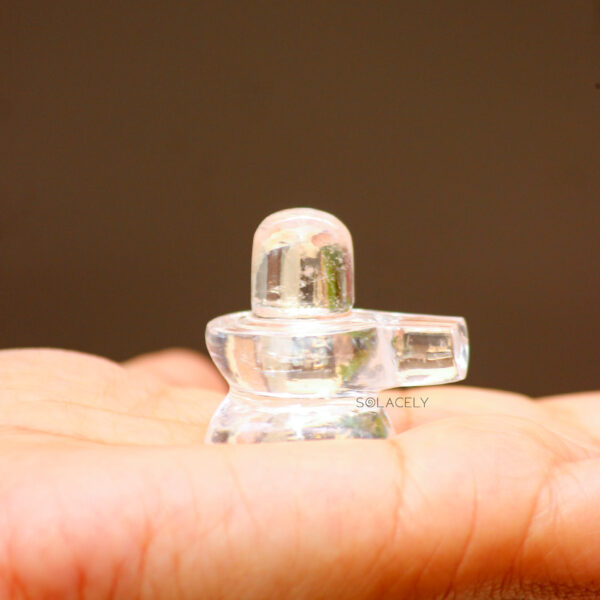 Clear Quartz/ Sphatik Shivling - Image 4