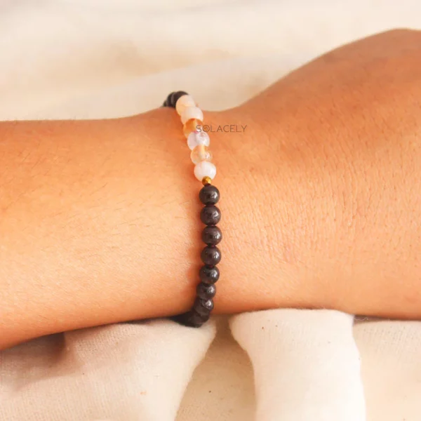 Citrine and Red Garnet Crystal Bracelet - Image 3