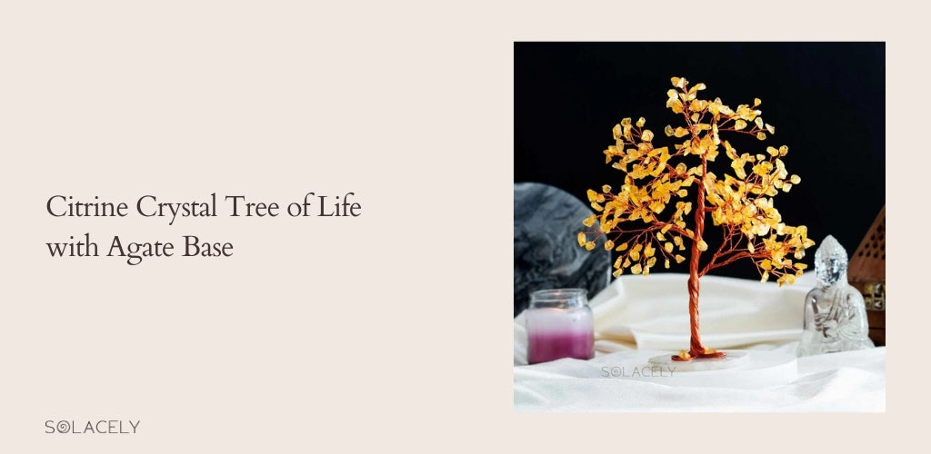 citrine crystal tree
