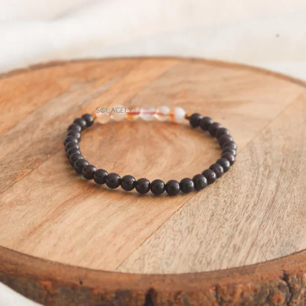 Citrine and Red Garnet Crystal Bracelet - Image 5