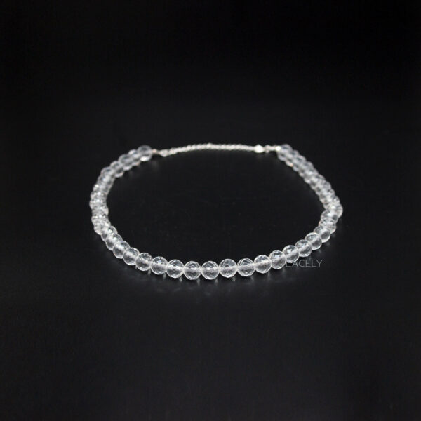 Faceted Clear Quartz Beaded Necklace - Image 2
